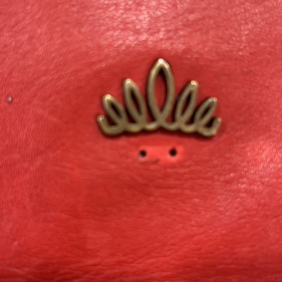 Giorgio Del Re Cognac Italian Leather Foldover Flap Crossbody Shoulder Bag Purse - Picture 4 of 11